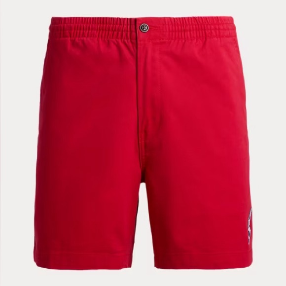 Polo Ralph Lauren 6-Inch Polo Prepster Stretch Chino Short Sz Large Red Shorts - Picture 1 of 12